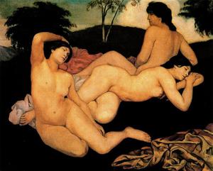 Emile Bernard - After the Bath, the Nymphs
