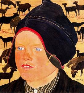 Ernest Bieler - The Kid with sheep