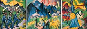 Ernst Ludwig Kirchner - Alpleben, Triptychon