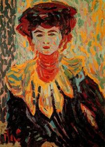 Ernst Ludwig Kirchner - Doris with high neck