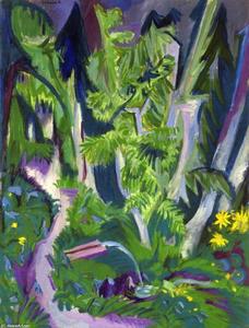 Ernst Ludwig Kirchner - Mountain Forest