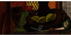 Georges Braque - Glass, Pipe, Lemon and Pear Cut