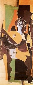 Georges Braque - Pedestal with a bottle of rum