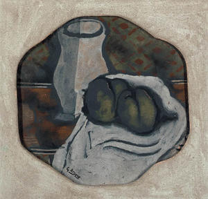 Georges Braque - Pot, Serviette, Prunes