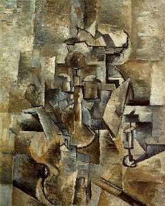 Georges Braque - Violin and candlestick
