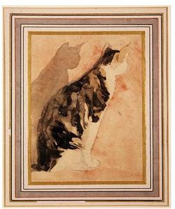 Gwen John - Sketch of a seated cat