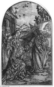 Jacob Cornelisz Van Oostsanen - Christ Taking Leave of His Mother
