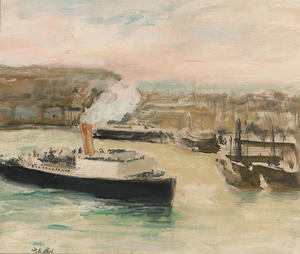 Jacques-Emile Blanche - Arrival of the Pacquet Boat, Dieppe