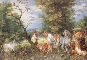 Jan Brueghel The Elder - The Animals Entering the Ark