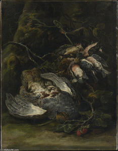 Jan Fyt (Joannes Fijt) - A Partridge and Small Game Birds