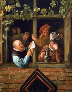 Jan Steen - Rhetoricians at at Window