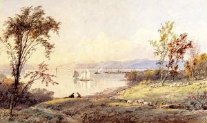Jasper Francis Cropsey - Along the Hudson