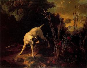Jean-Baptiste Oudry - A Dog on a Stand