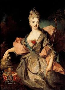 Jean-Baptiste Oudry - Lady María Josefa Drumond, condesa de Castelblanco