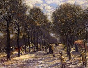 Jean-François Raffaelli - Lane of Trees on the Champs-Elysees