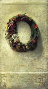 John La Farge - Wreath of Flowers
