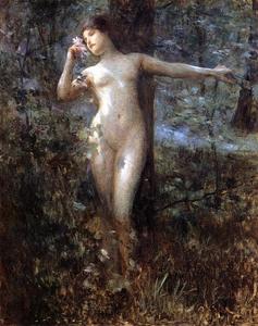Julius Leblanc Stewart - Nude in the Forest