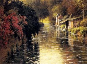 Louis Aston Knight - A French River Landscape