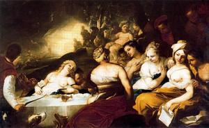Luca Giordano - Banquet of the gods with Adonis