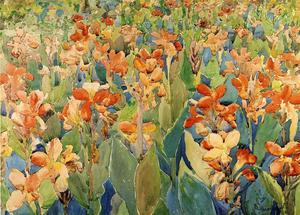 Maurice Brazil Prendergast - Bed of Flowers (aka Cannas or The Garden)