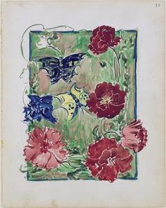 Maurice Brazil Prendergast - Flowers and butterflies