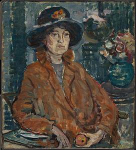 Maurice Brazil Prendergast - Woman in Brown Coat