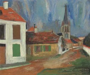 Maurice Utrillo - The village square