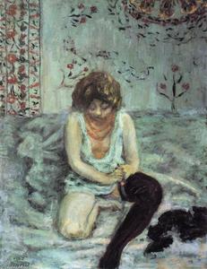 Pierre Bonnard - Woman with Black Stockings