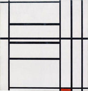 Piet Mondrian - Composition No. 1 with Grey and Red 1938 / Composition with Red 1939