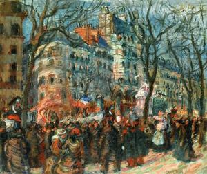 Raoul Dufy - Carnival on the Grands Boulevards