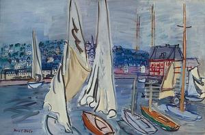 Raoul Dufy - Sailing-Boats in Troville