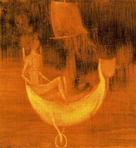 Remedios Varo - Character in a boat