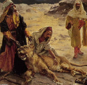 Rudolph Ernst - Captured Lion