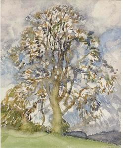 Sir George Clausen - Oak tree in Spring
