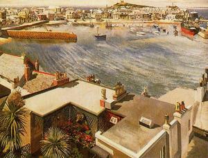 Sir Stanley Spencer - The Harbour. St Ives