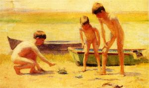 Thomas Pollock Anshutz - Boys Playing with Crabs