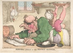 Thomas Rowlandson - Dinners Drest in the Neatest Manner