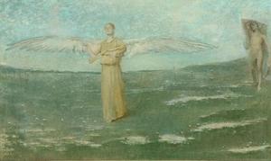 Thomas Wilmer Dewing - Tobias and the Angel