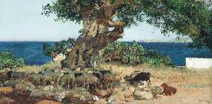 Joaquin Sorolla Y Bastida - The Carob Tree