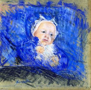 Mary Stevenson Cassatt - Child on a Blue Cushion