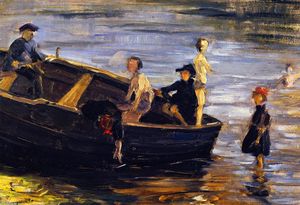 Franz Marc - Children on a Boat