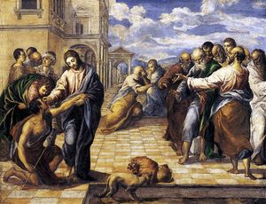 El Greco (Doménikos Theotokopoulos) - Christ healing the blind