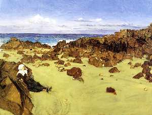 James Abbott Mcneill Whistler - The Coast of Brittany (also known as Alone with the Tide)