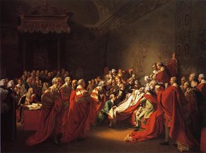 John Singleton Copley - The Colapse of the Earl of Chatham in the House of Lords (also known as The Death of the Earl of Chatham)