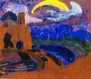 Wassily Kandinsky - The Comet (also known as Night Rider.)