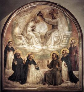 Fra Angelico - Coronation of the Virgin (Convento di San Marco, Florence)