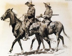 Frederic Remington - Cracker Cowboys of Florida