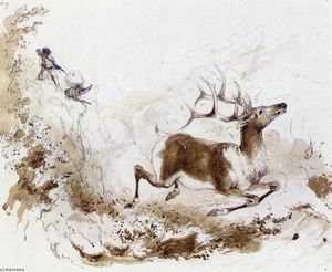 Alfred Jacob Miller - Death of the Elk