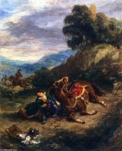 Eugène Delacroix - The Death of Lara