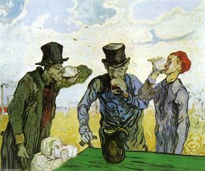Vincent Van Gogh - The Drinkers (after Daumier)